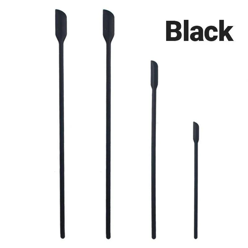 Silicone Spatula 4PCS 4Colours Mini Jar Scrapers Long Tip for Cosmetics Bottle - Discount Packaging Warehouse