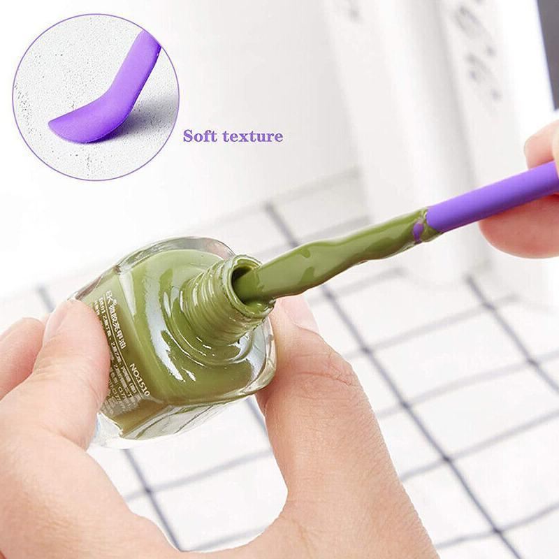 Silicone Spatula 4PCS 4Colours Mini Jar Scrapers Long Tip for Cosmetics Bottle - Discount Packaging Warehouse