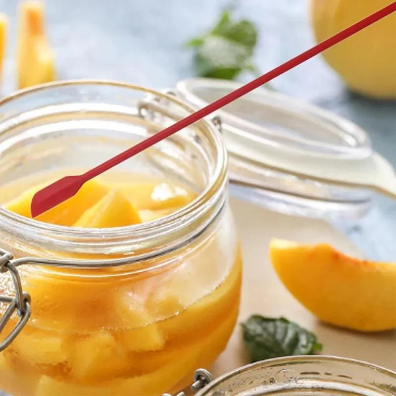 Silicone Spatula 4PCS 4Colours Mini Jar Scrapers Long Tip for Cosmetics Bottle - Discount Packaging Warehouse