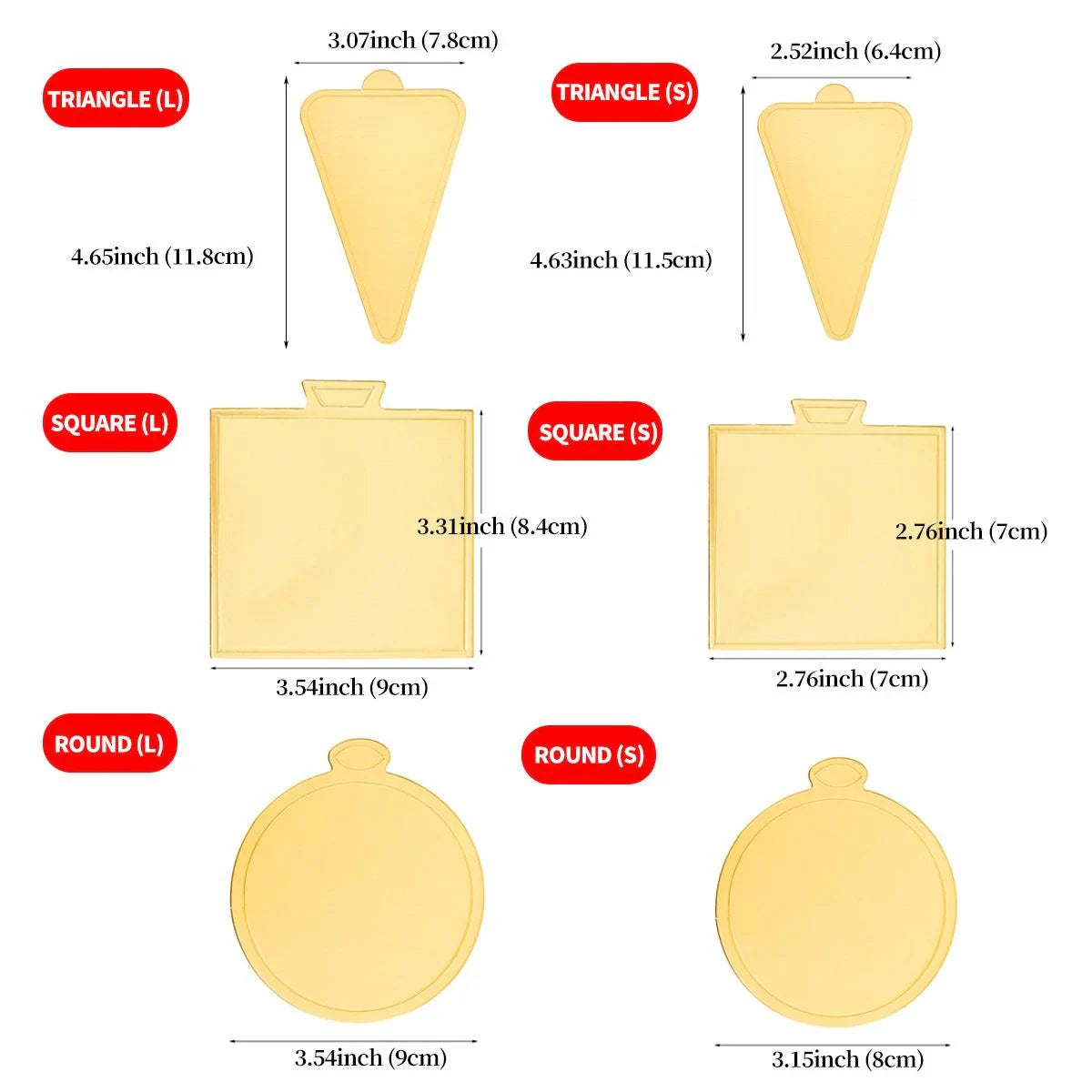 Mousse Cake Baking Paper Base Board 100PCS