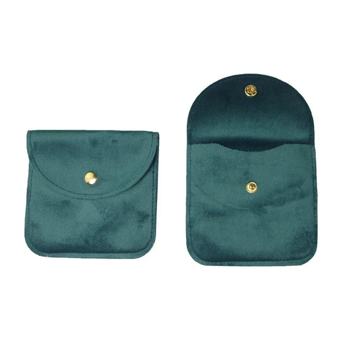 Snap Button Jewelry Pouch 10pcs Velvet Storage Bags