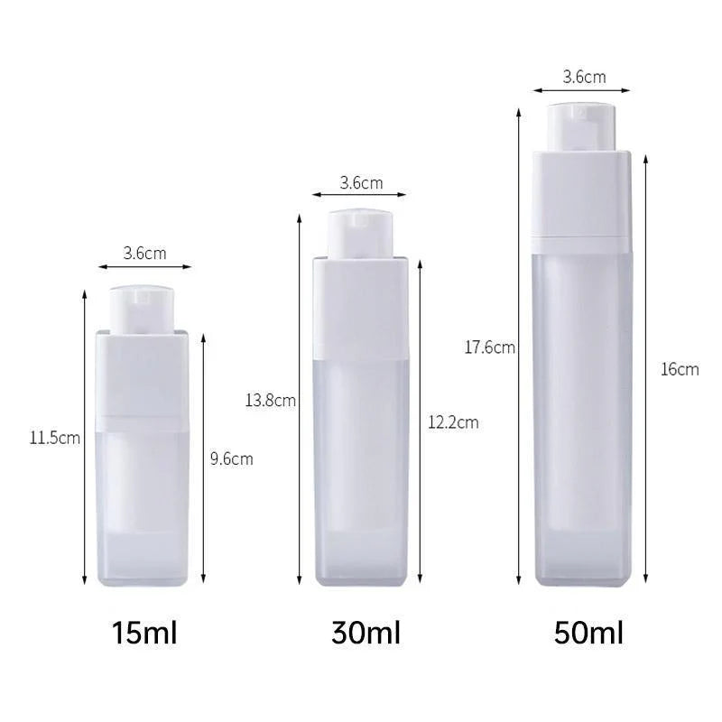 Square Pump Lotion Bottle 5pcs AS PP For Travel and Home Use