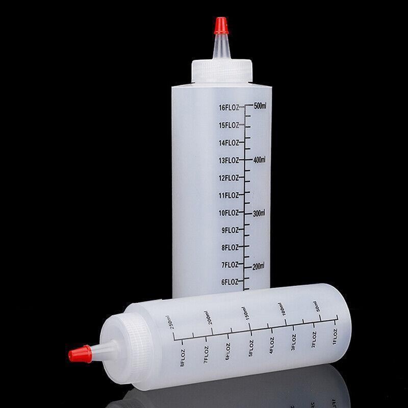 Squeeze Bottle 6PCS 2Sizes PE Translucent Sauce Condiment Dispenser - Discount Packaging Warehouse