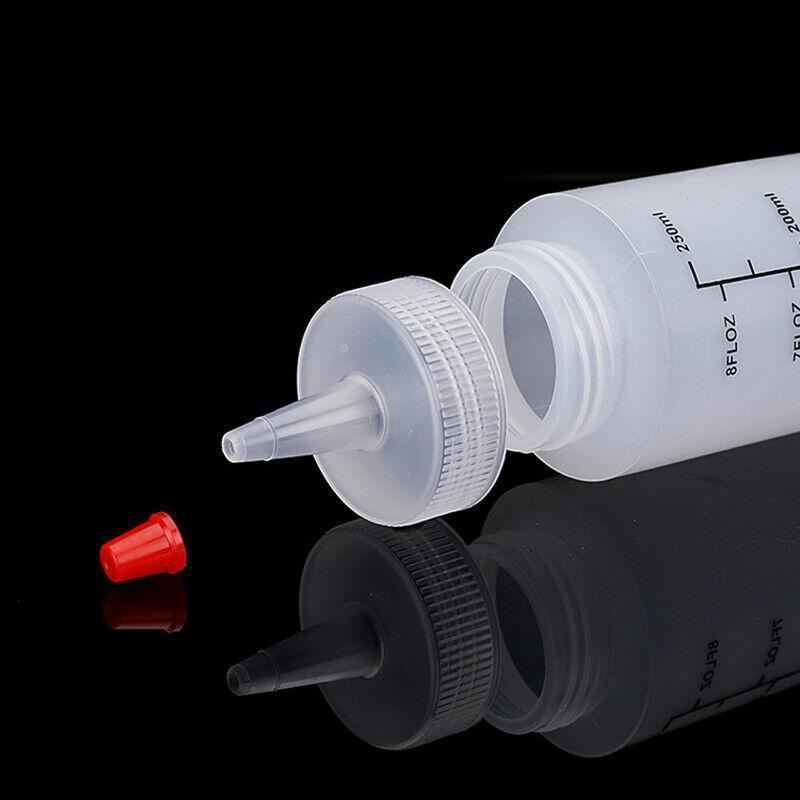 Squeeze Bottle 6PCS 2Sizes PE Translucent Sauce Condiment Dispenser - Discount Packaging Warehouse