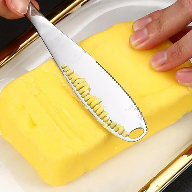 Stainless Steel Butter Knife 1PC 2Colours 21.8x2.7cm - Discount Packaging Warehouse