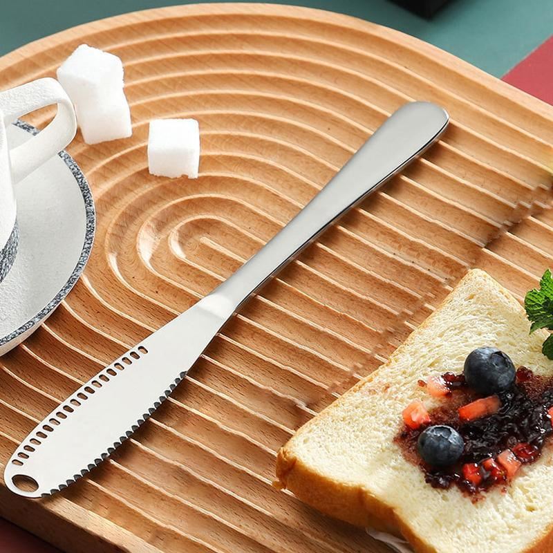 Stainless Steel Butter Knife 1PC 2Colours 21.8x2.7cm - Discount Packaging Warehouse