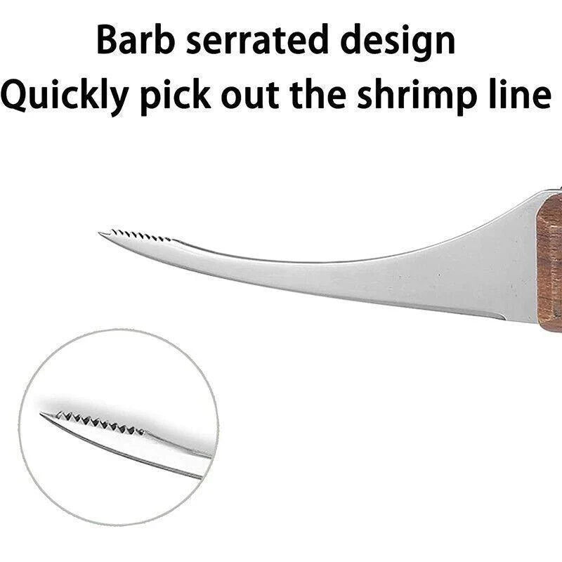 Stainless Steel Shrimp Peeler and Oyster Knife Set 2PCS - Discount Packaging Warehouse