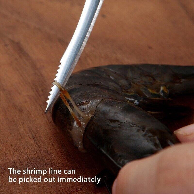 Stainless Steel Shrimp Peeler and Oyster Knife Set 2PCS - Discount Packaging Warehouse