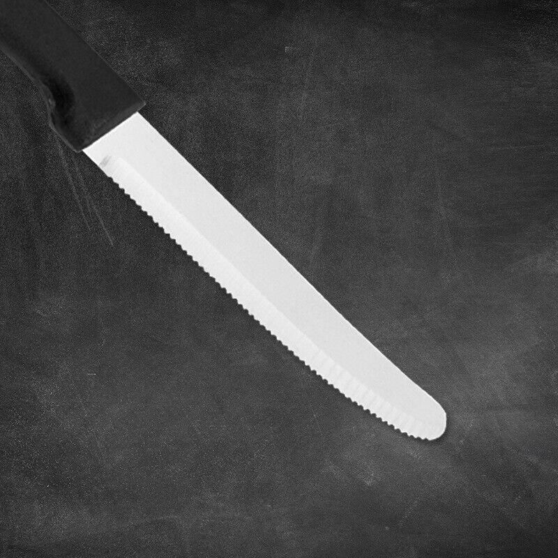 Stainless Steel Steak Knives Set 6PCS 22x2cm PP Handle - Discount Packaging Warehouse
