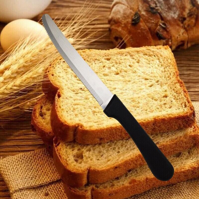 Stainless Steel Steak Knives Set 6PCS 22x2cm PP Handle - Discount Packaging Warehouse