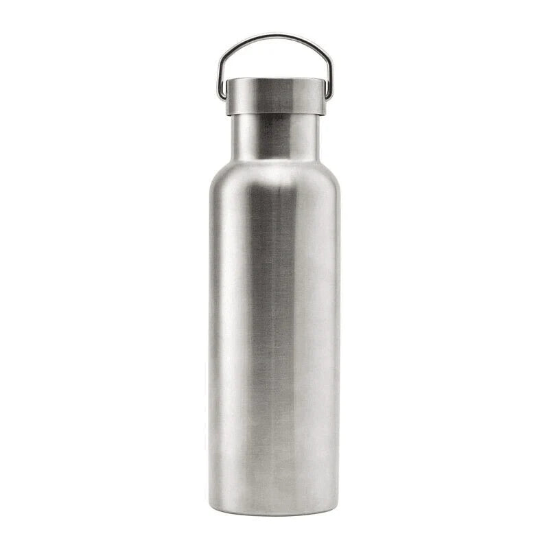 Stainless Steel Water Bottle 1PC 500-1000ml Single Layer Stainless Steel - Discount Packaging Warehouse