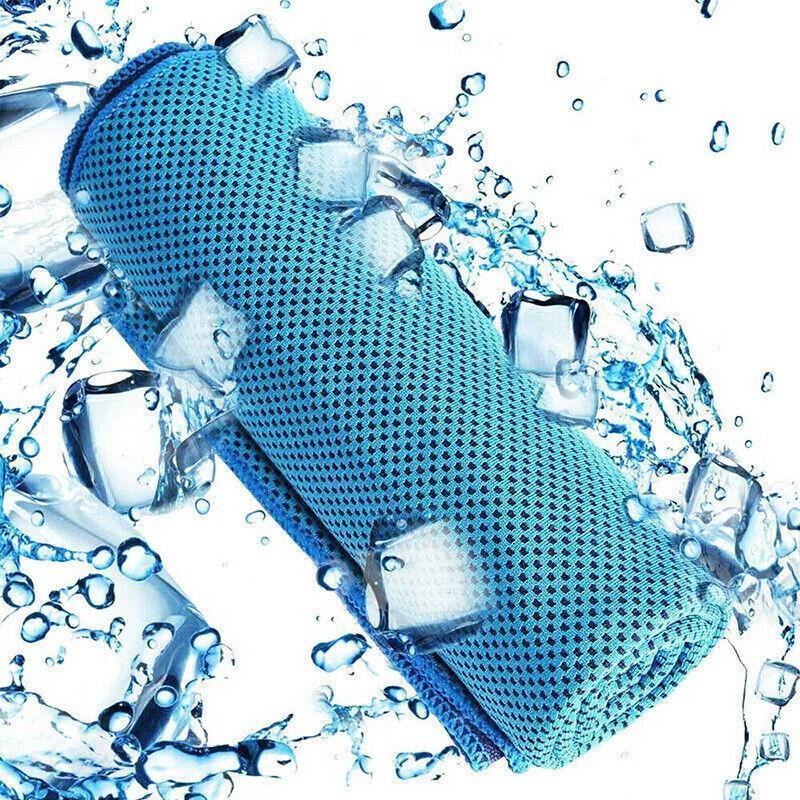 High-performance cooling towel providing instant and long-lasting cooling effect