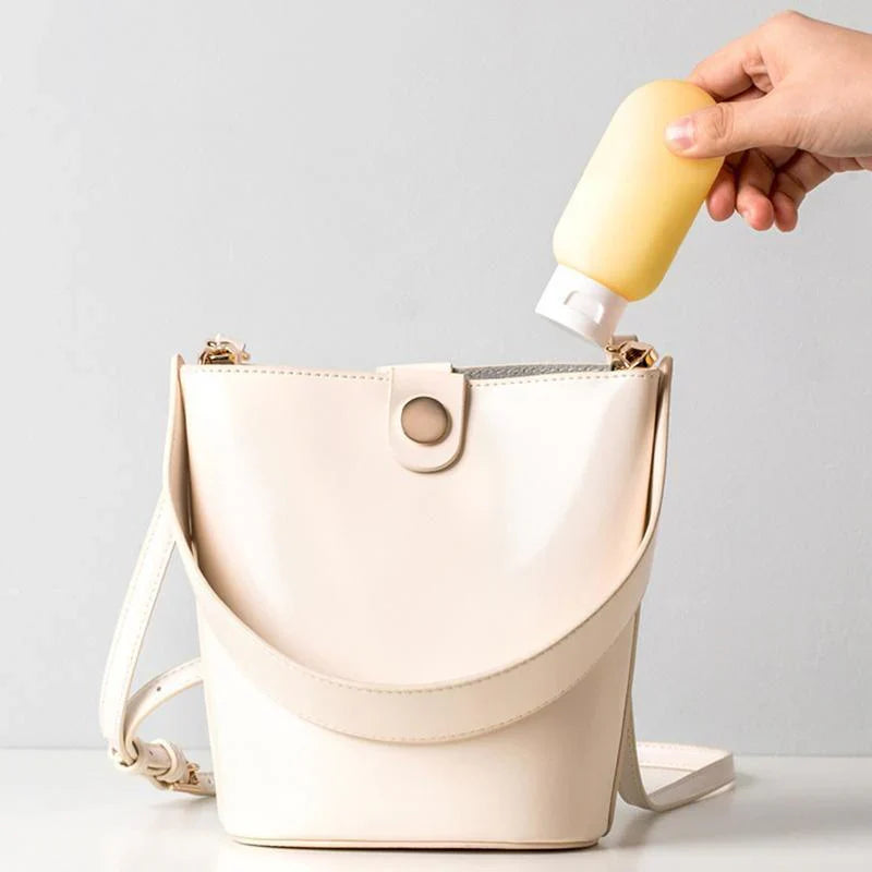 Durable and leak-proof travel bottles for toiletries in assorted colours