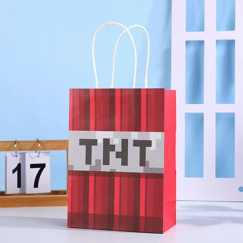 Stylish and Fun Pixel Themed Gift Bag for All Occasions