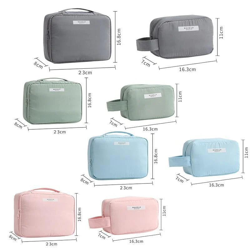 Stylish and functional cosmetic organiser bag for travel