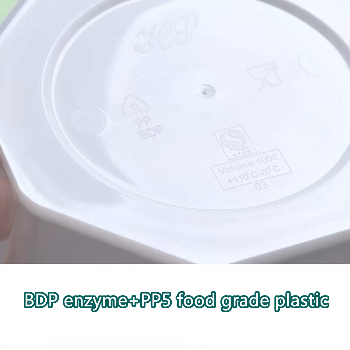50PCS Disposable Degradable Takeout Food Box 700/1000ml Restaurant Home Delivery