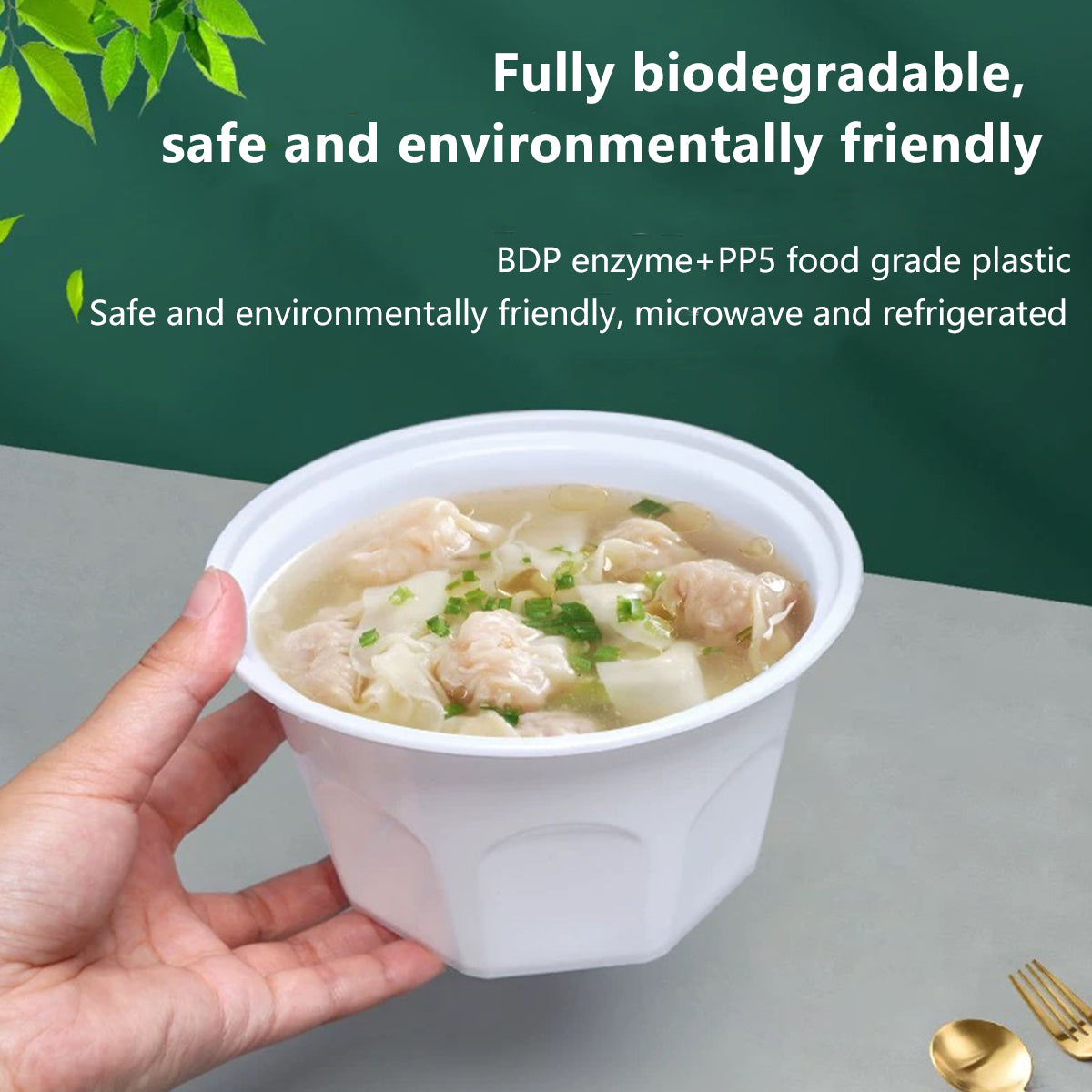 50PCS Disposable Degradable Takeout Food Box 700/1000ml Restaurant Home Delivery