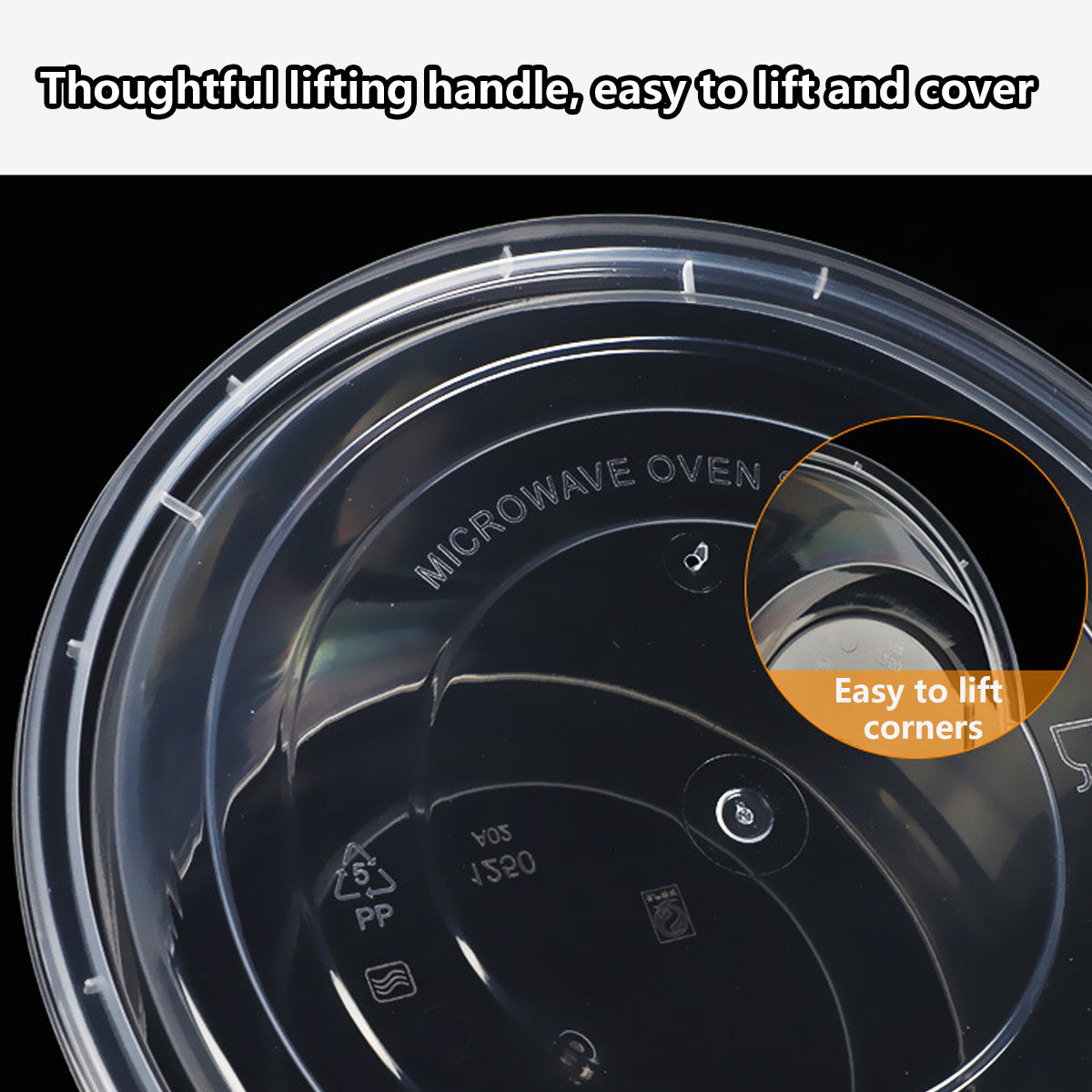 50PCS Disposable Takeout Containers Food Grade Leakproof