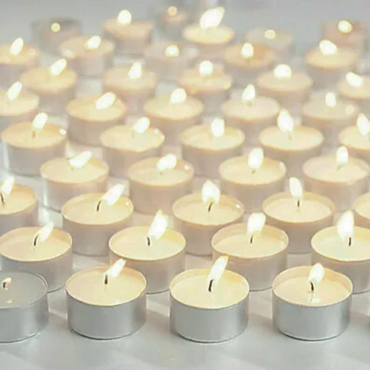 Tea Light Candles 10-1000PCS 1.5-8Hours 5Colours Tealight Home Decor - Discount Packaging Warehouse