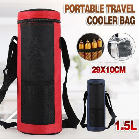 Thermal Insulated Bag for Vacuum Flask 1PC 2Colours 10x29cm - Discount Packaging Warehouse
