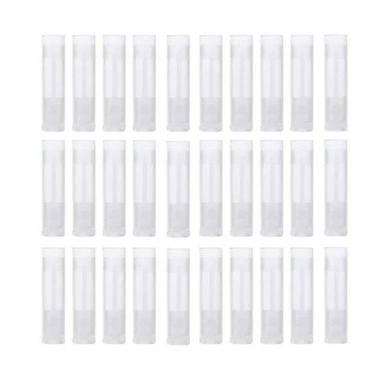 Translucent Lip Balm Tubes 10-100PCS PP Empty Lipstick Container - Discount Packaging Warehouse