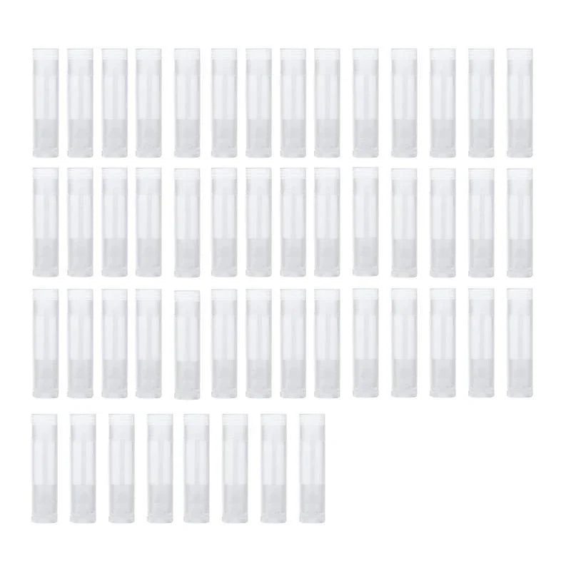 Translucent Lip Balm Tubes 10-100PCS PP Empty Lipstick Container - Discount Packaging Warehouse