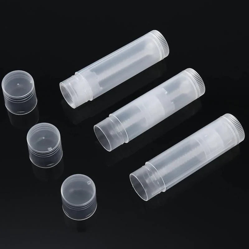 Translucent Lip Balm Tubes 10-100PCS PP Empty Lipstick Container - Discount Packaging Warehouse