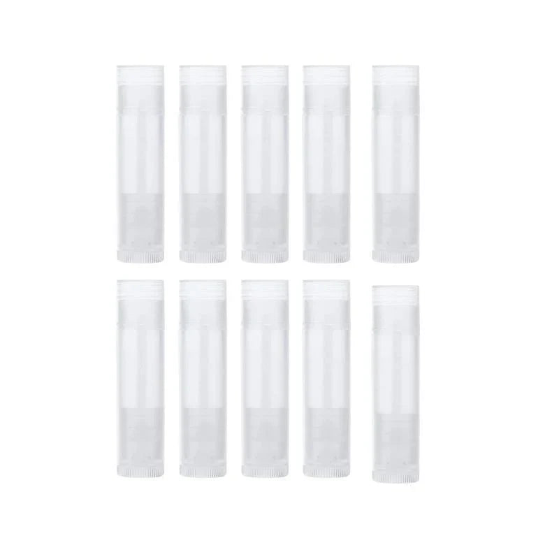 Translucent Lip Balm Tubes 10-100PCS PP Empty Lipstick Container - Discount Packaging Warehouse