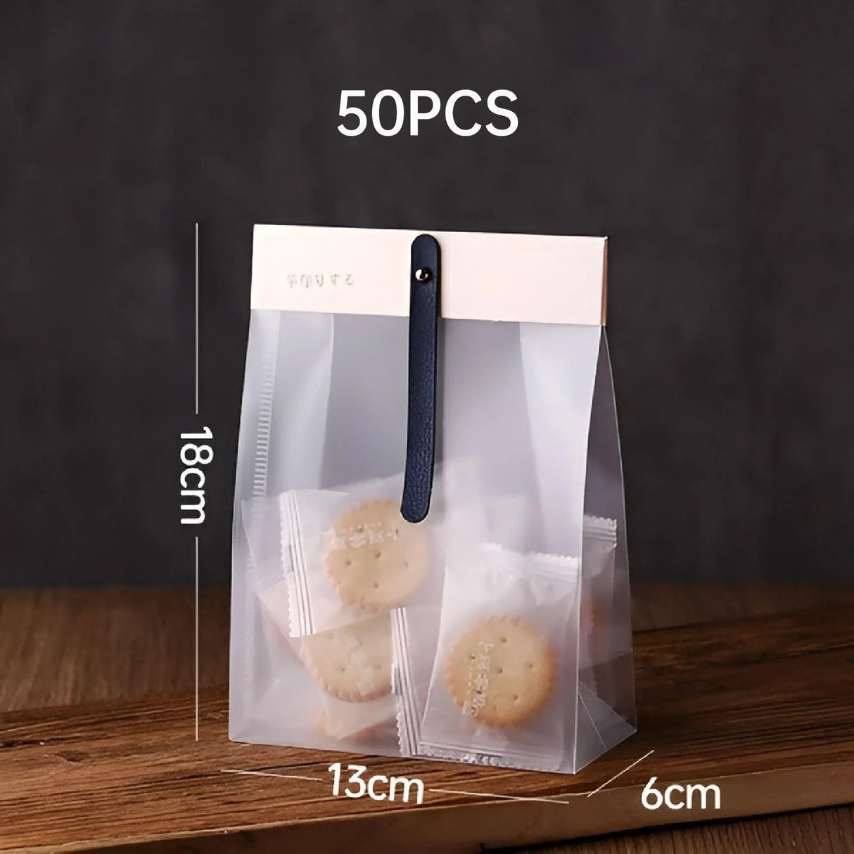 Translucent PP Cookie Bags 50 pcs For Cookies and Snacks