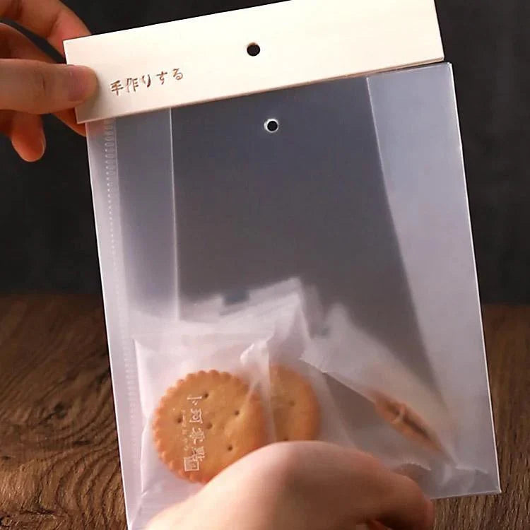 Translucent PP Cookie Bags 50 pcs For Cookies and Snacks