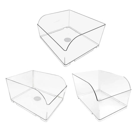 Transparent Plastic Storage Boxes 10pcs Durable Containers for Home and Retail Use