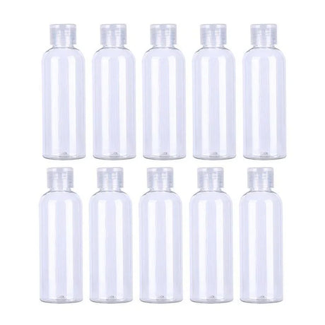 Travel Cosmetic Containers 10PCS 100ML PET Plastic Shampoo Lotion Dispenser - Discount Packaging Warehouse