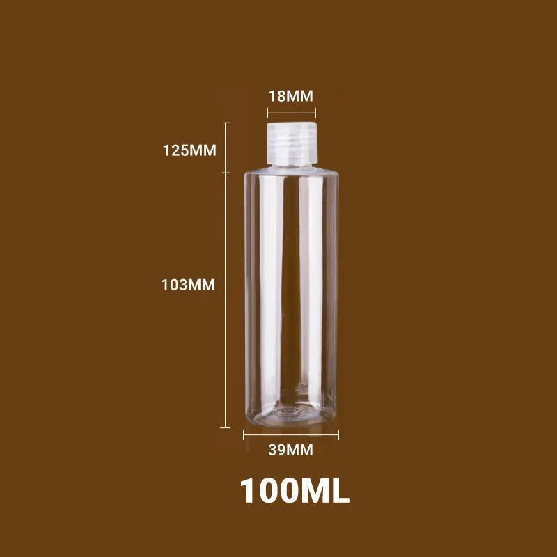 Travel Cosmetic Containers 10PCS 100ML PET Plastic Shampoo Lotion Dispenser - Discount Packaging Warehouse