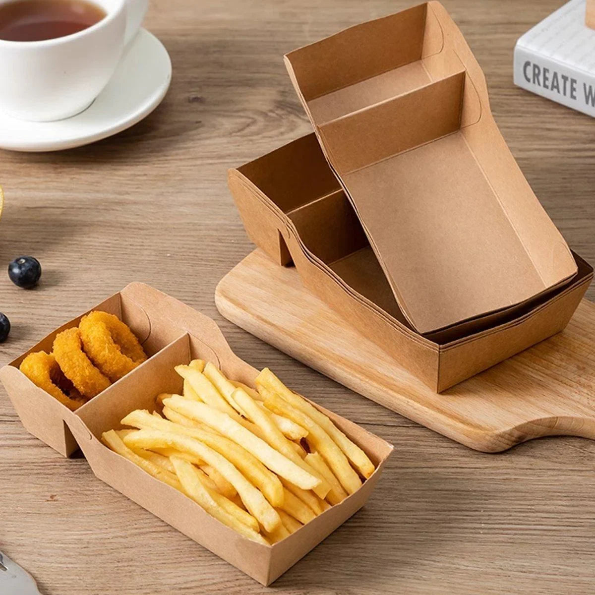 Upgrade Your Meals with 2 Compartment Disposable Trays
