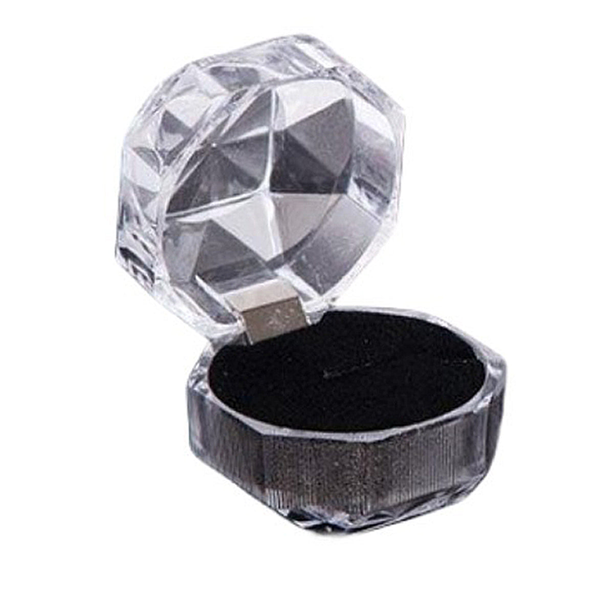 20pcs Acrylic Octagonal Jewelry Boxes for Rings Earrings