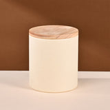 10PCS Kraft Paper Tube Canisters with Wooden Lids Tea Coffee Packaging