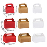 Portable Pastry Box Bakery Cake Packaging 50PCS