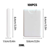 100pcs 20ml Portable Perfume Card Spray Bottles Refillable