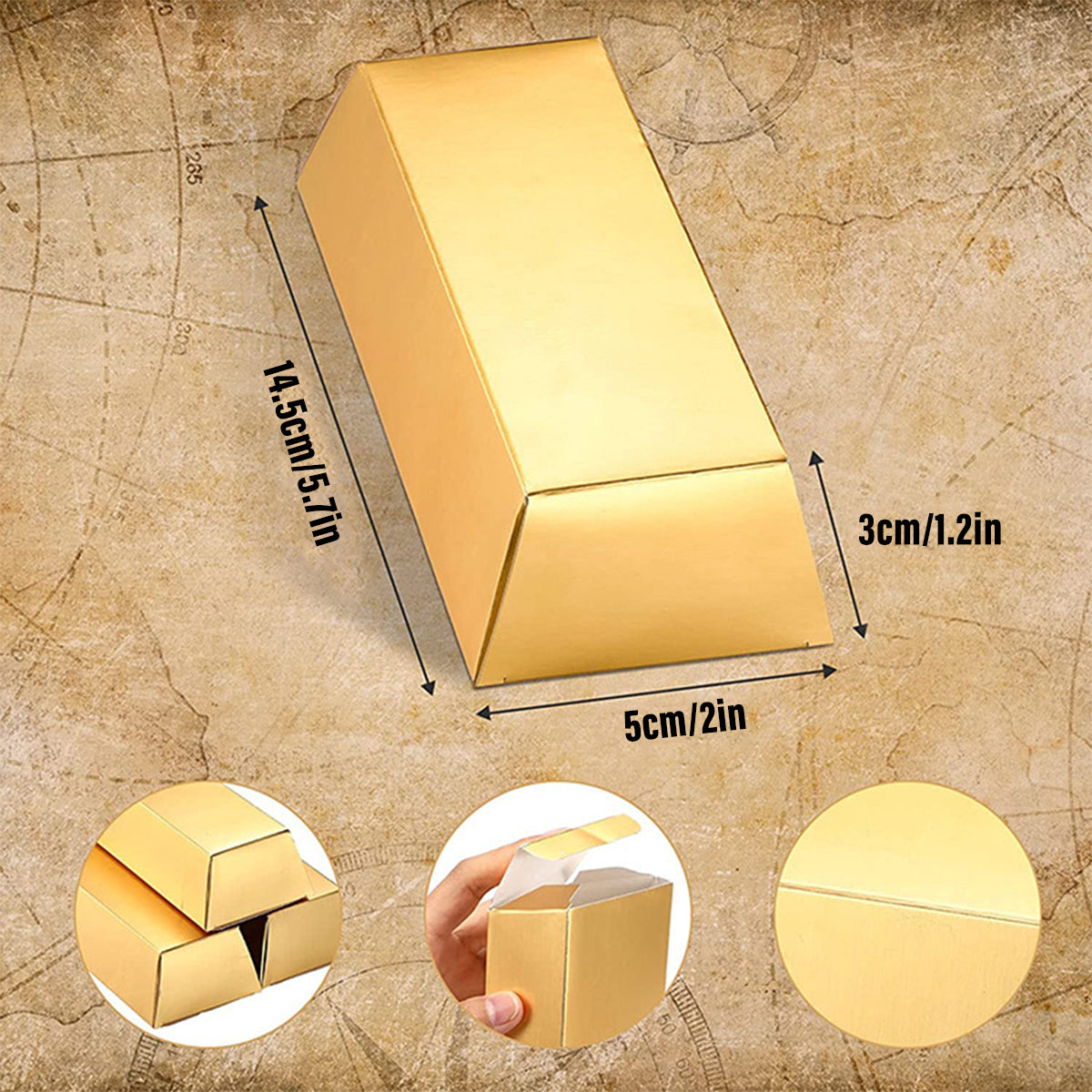 20pcs Gold Candy/Chocolate Gift Boxes Party Favor Cartons