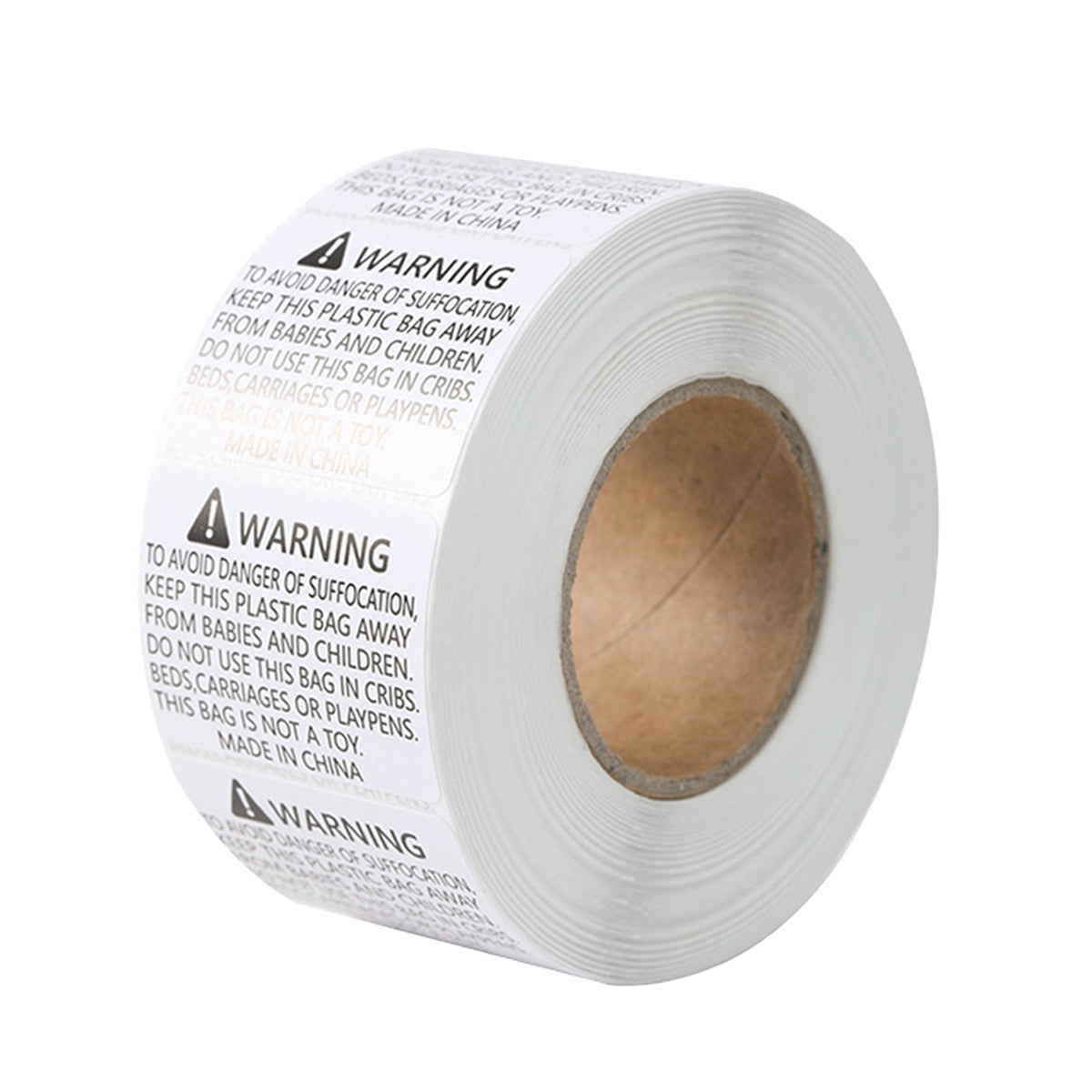 Anti-Choking Warning Labels Water-Based Adhesive Safety Stickers