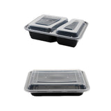 30PCS Food-Grade Takeout Packaging Boxes with Clear Lids for Meal Prep