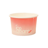 100PCS 4oz Ice Cream Paper Cups Food-Grade Waterproof Takeaway