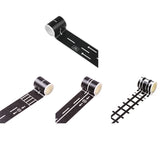 Cartoon Road Rail Transit Tape Sticker 4PCS
