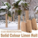 2 Rolls Solid Color Linen Wrap Burlap for Winter Trees