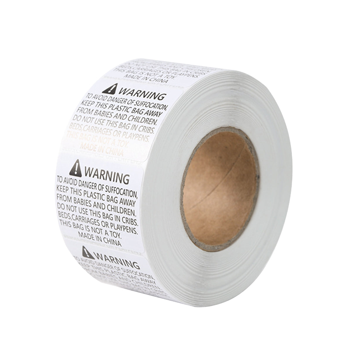 Anti-Choking Warning Labels Water-Based Adhesive Safety Stickers