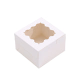 50PCS Cake Packaging Boxes with Transparent Window Durable