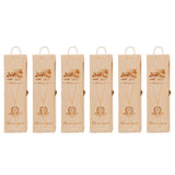 Red Wine Wooden Gift Box 6PCS Pull-out