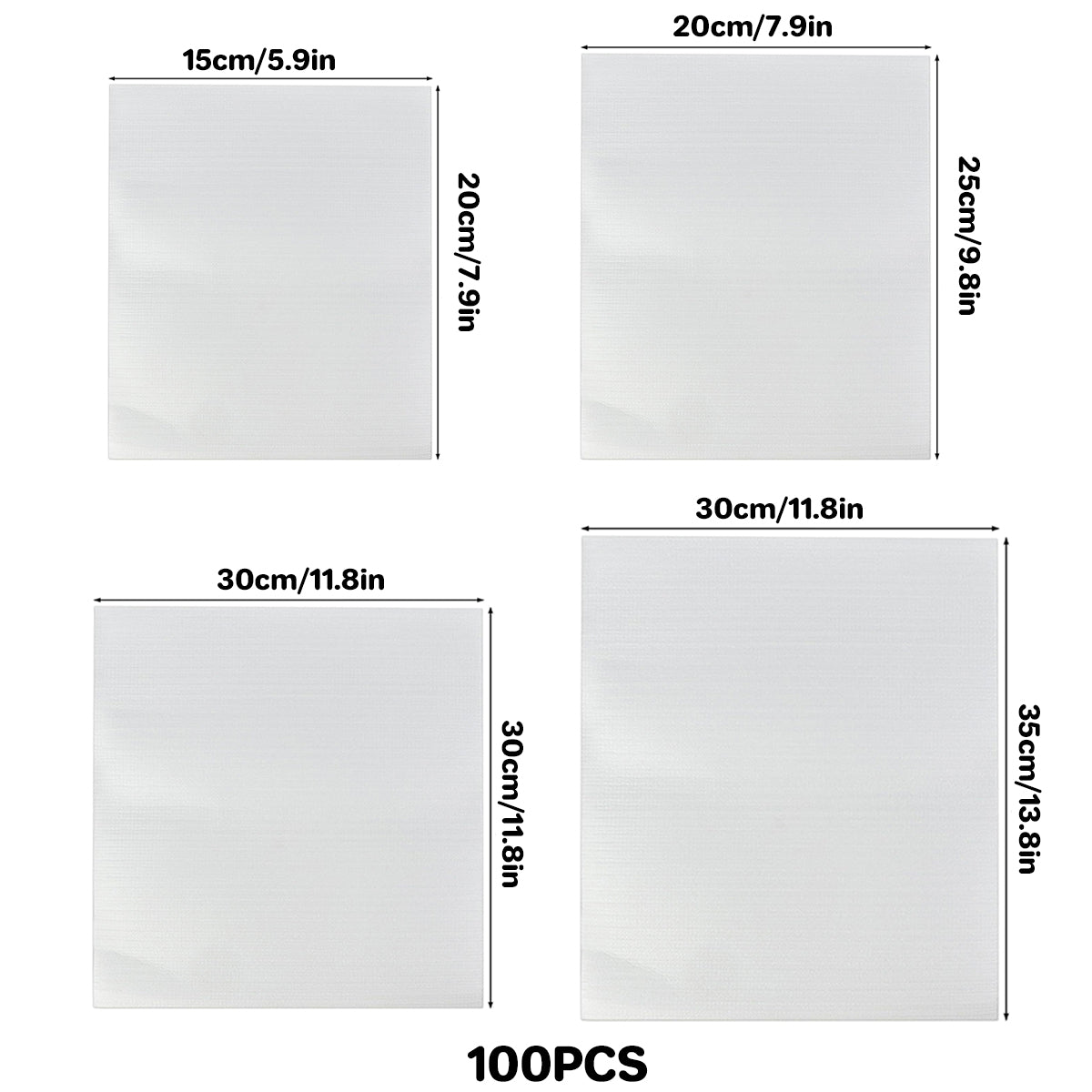 100pcs Pearl Cotton Foam Bags for Fragile Item Protection