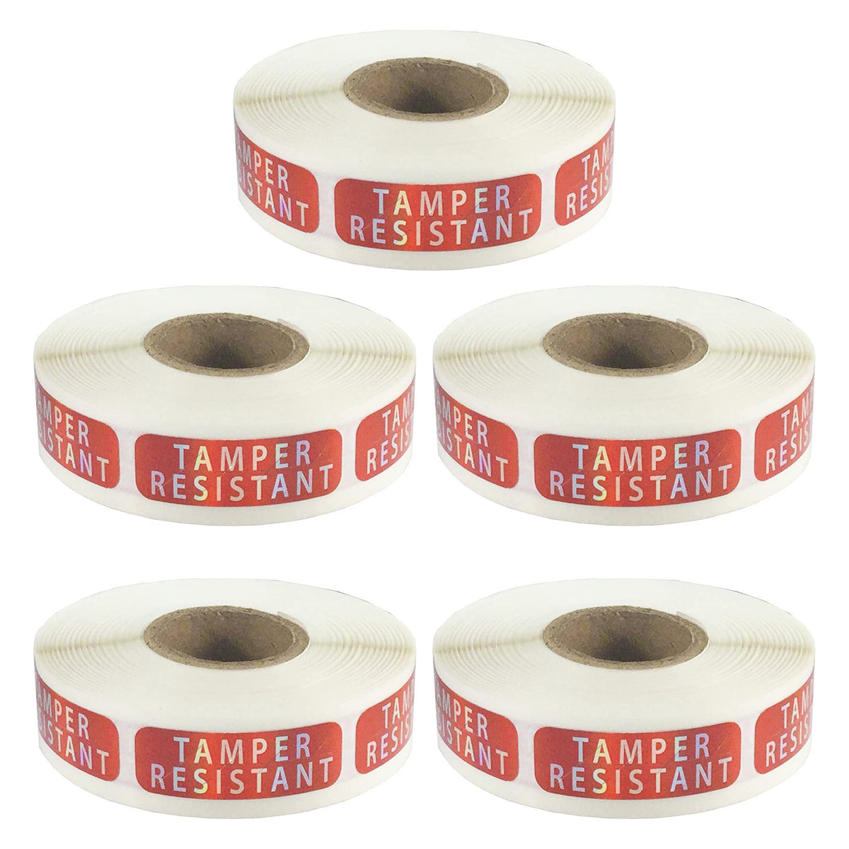 5 Rolls Tamper Proof Laser Security Sealing Stickers