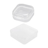 100PCS Clear Square Storage Boxes with Snap Lid for Small Parts Packaging